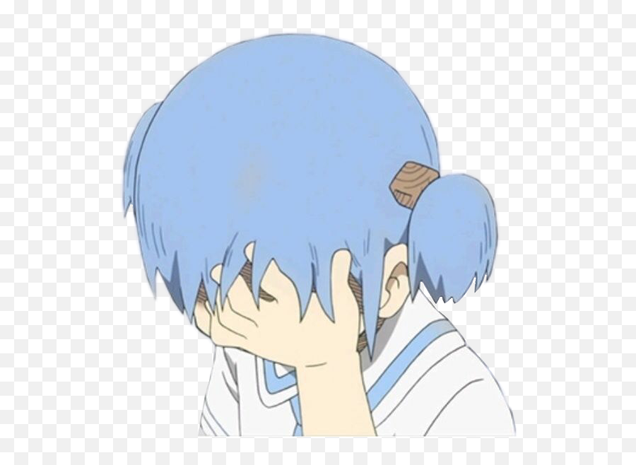 Download Facepalming Anime Character Png Image With No - Anime Face Reaction Png Emoji,Anime Face Png