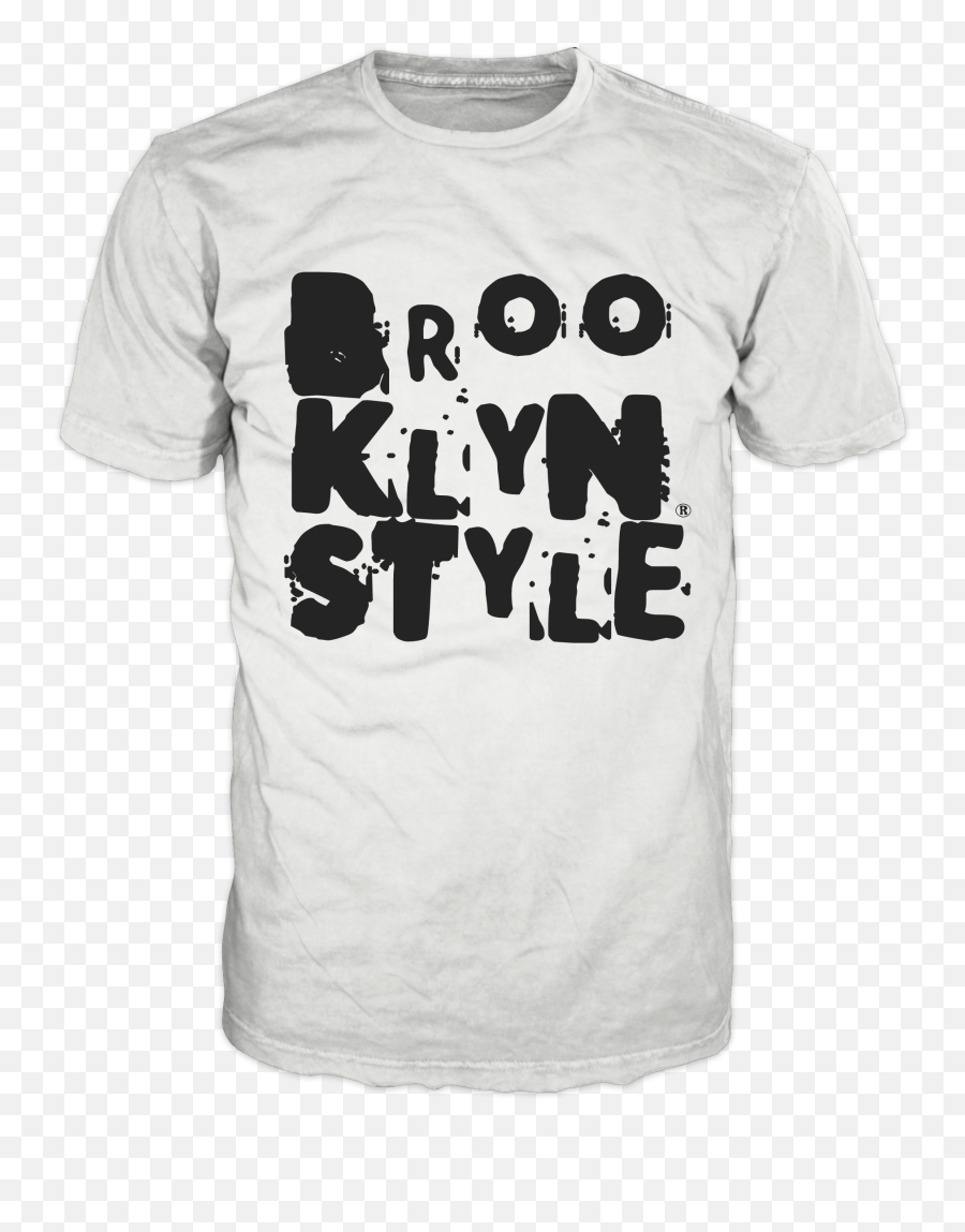 Brooklyn Style Unlimited Logo Black On White Tshirt - Stone Roses Emoji,Tshirt Logos