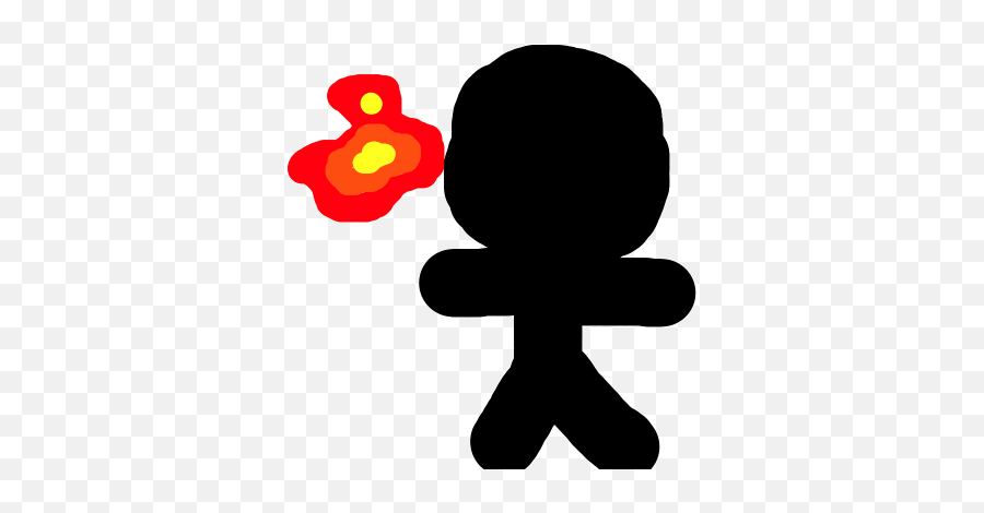 Giant Stickman Breathing Fire Kills Man - Stickman On Fire Fire Stickman Transparent Gif Emoji,Fire Gif Png