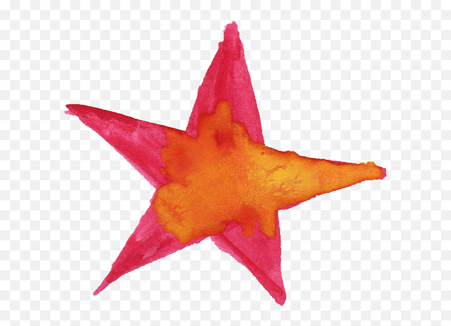 15 Watercolor Star Png Transparent Onlygfxcom - Watercolour Star Transparent Background Emoji,Red Stars Png