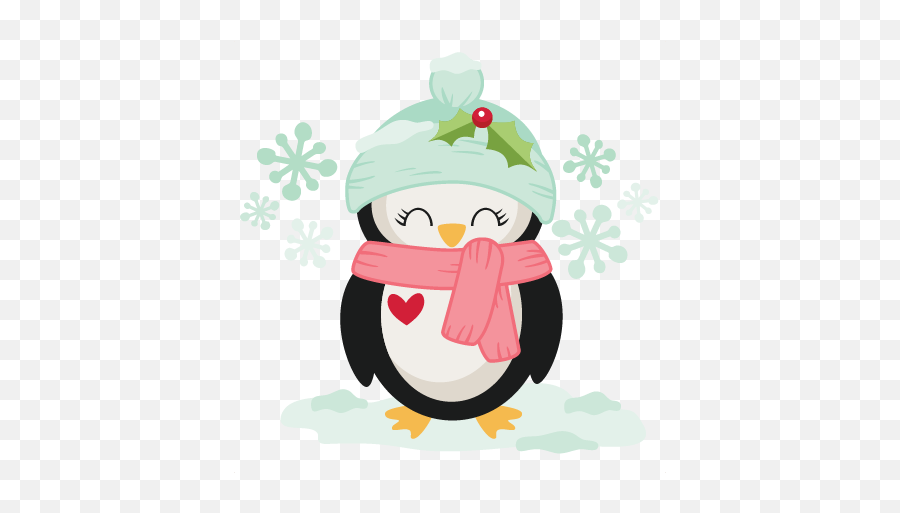 Download Winter Christmas Penguin Svg - Christmas Penguin Emoji,Christmas Penguin Clipart
