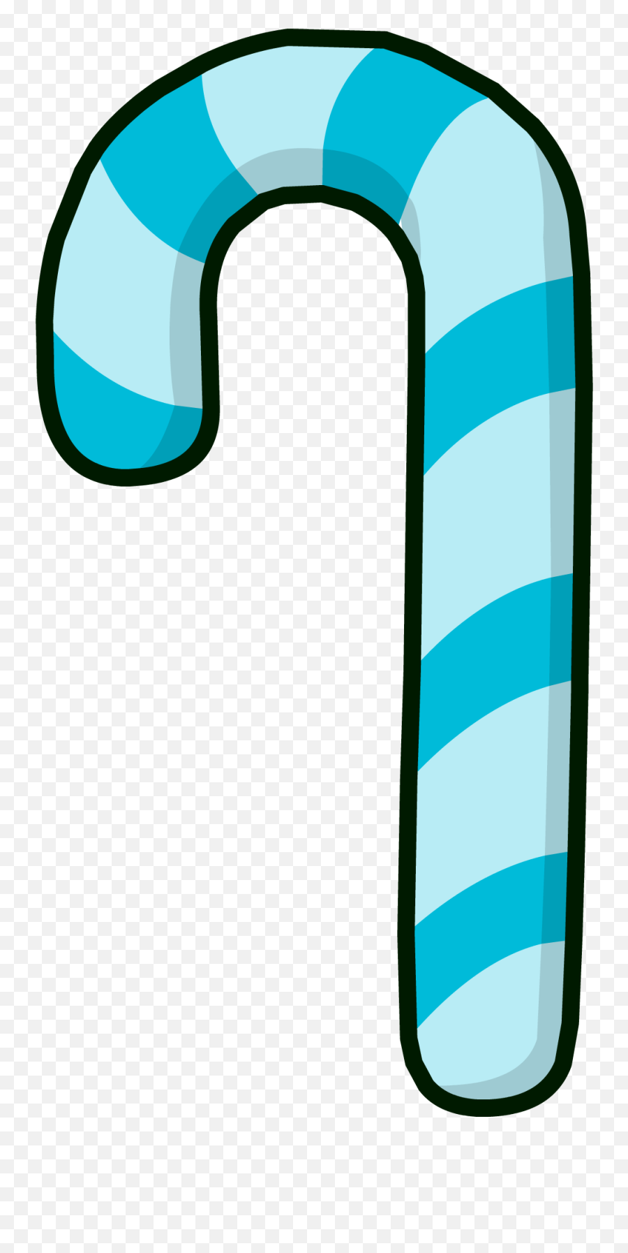 Ice Candy Cane - Blue Candy Cane Png Transparent Emoji,Candy Cane Transparent