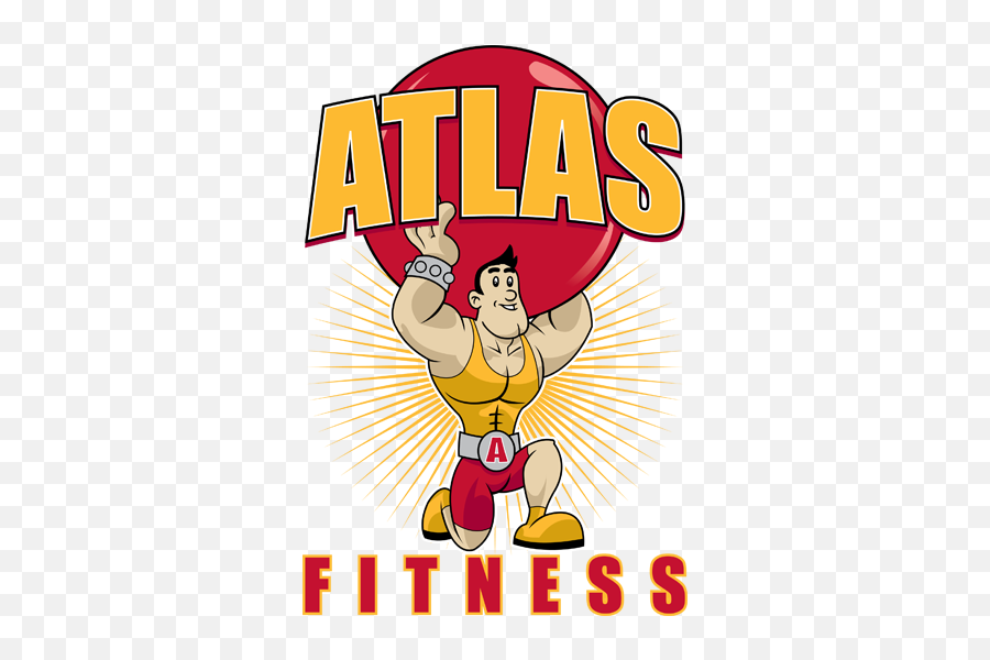 Fitness Center Cartoon Logo Design - Fitness Cartoon Logo Emoji,Cartoon Logo