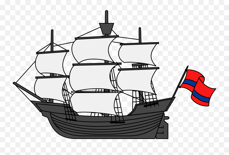 Sailing Ship Clipart Free Download Transparent Png Creazilla Emoji,Ship Clipart Black And White