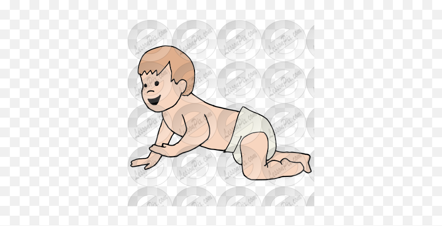 Child Picture For Classroom Therapy - Baby Crawling Emoji,Child Clipart