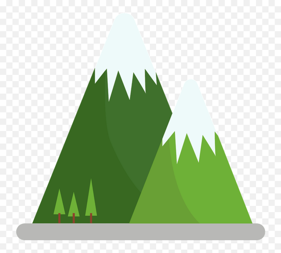 Mountain Clipart - Horizontal Emoji,Mountain Clipart