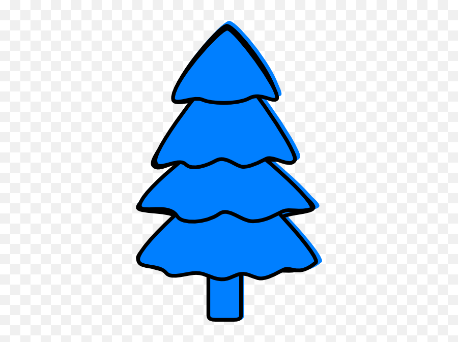 Blue Pine Tree Clipart - 366x592 Png Clipart Download Emoji,Pine Trees Clipart