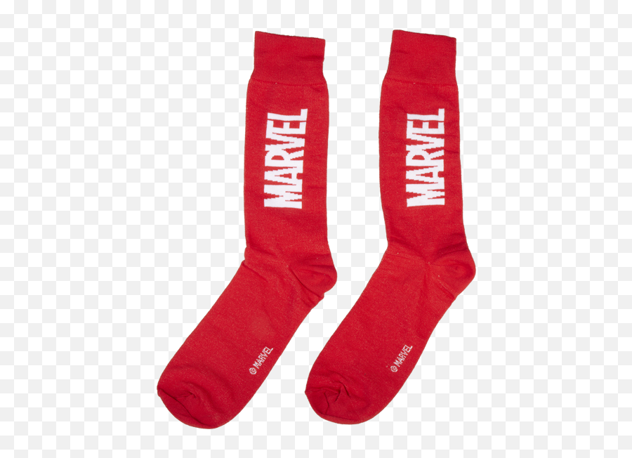 Marvel - Avengers Endgame Marvel Logo Red Socks Solid Emoji,Avengers Endgame Logo