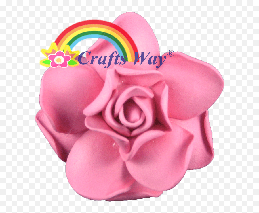 Foam Gardenia Type B - Craftswayllc Artificial Flowers Emoji,Rainbow Flower Crown Transparent
