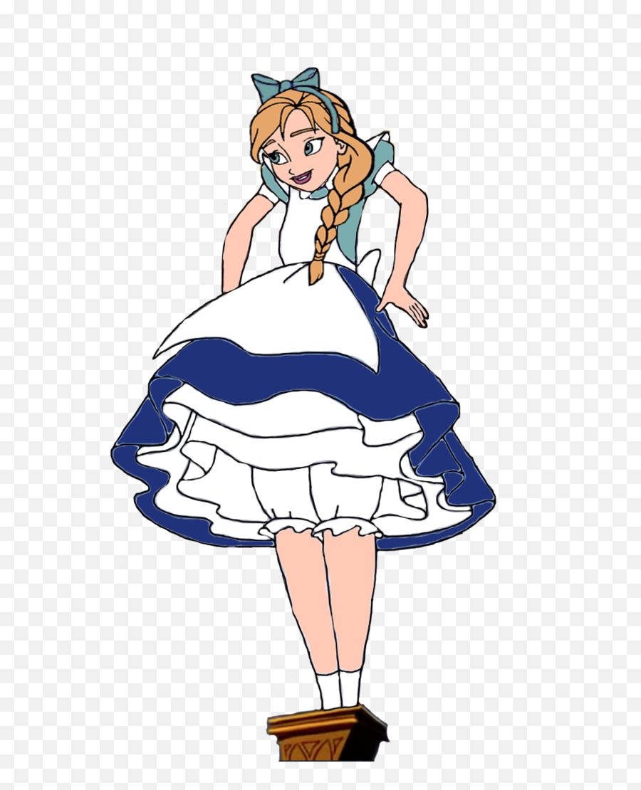Princess Anna As Alice The Giantess By Darthranner83 - Elsa Emoji,Anna Clipart