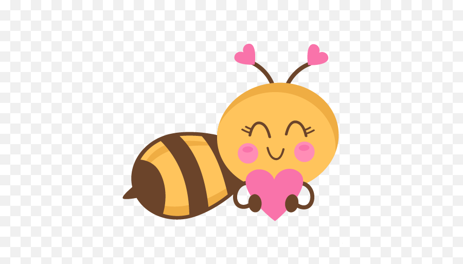 Download Bees Clipart Orange - Cute Girl Bee Cartoon Emoji,Bees Clipart