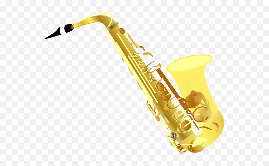 Saxophone Clip Art At Clker - Saxophone Clipart Transparent Background Emoji,Saxophone Clipart