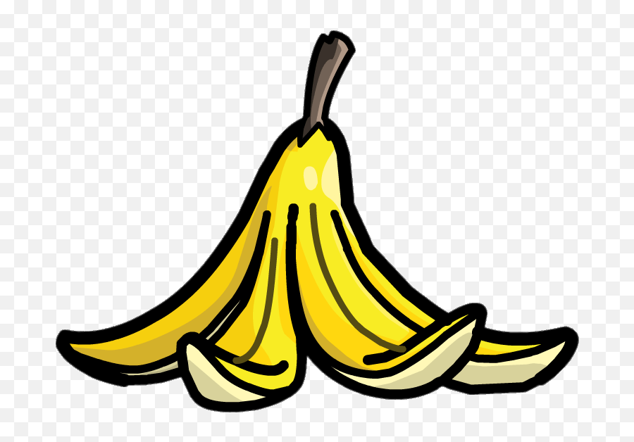 Banana Peel Clipart Transparent Png - Cartoon Banana Peel Transparent Background Emoji,Transparent Clipart