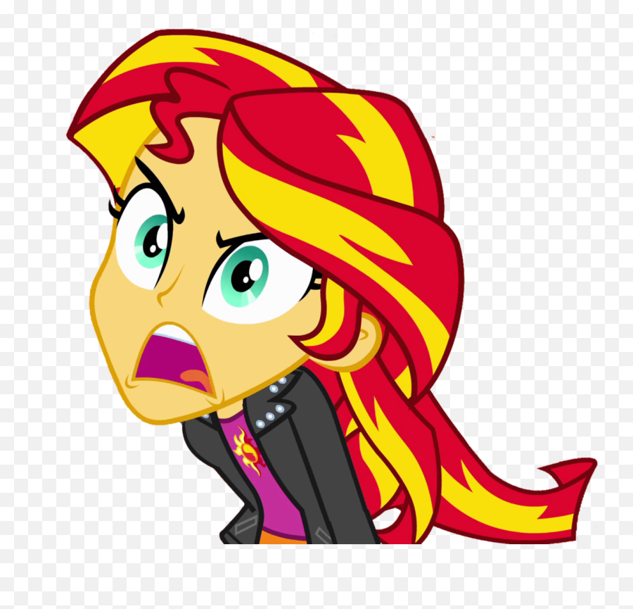 My Little Pony Equestria Girls Sunset - Mean My Little Pony Girls Emoji,Angry Clipart