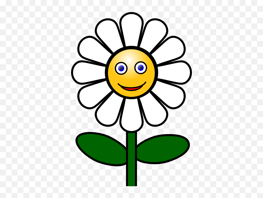 Smile Flower Clipart - Daisy Clip Art Emoji,Smile Clipart