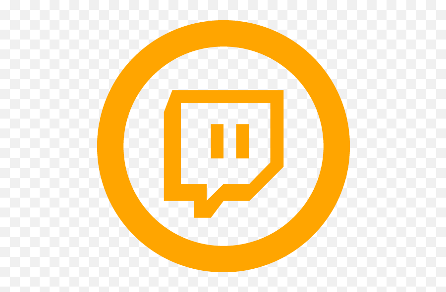 Orange Twitch Tv 2 Icon - Orange Twitch Icon Emoji,Twitch Png