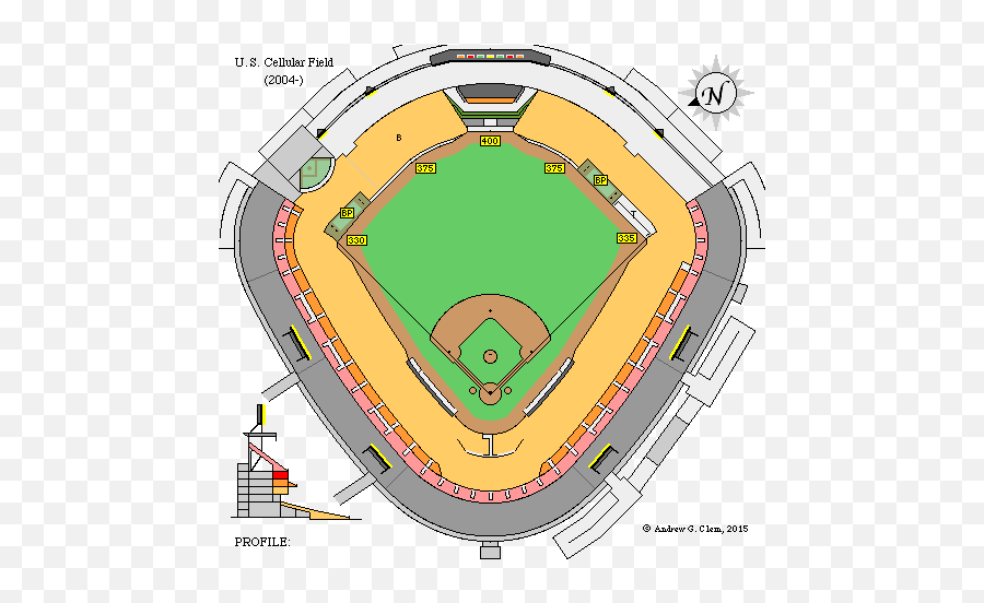 Clems Baseball Guaranteed Rate Field - Angels Stadium Field Emoji,U.s.cellular Logo