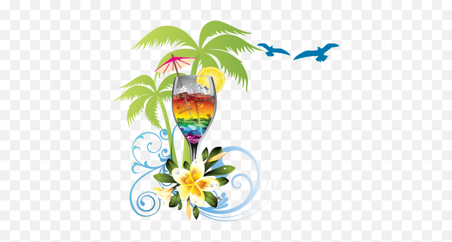 Create A Logo For Travel Free - Exotic Cocktail Logo Templates Summer Cocktails Logo Emoji,Food And Drinks Logos
