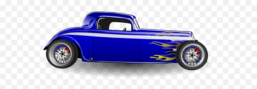 Download Classic Car Clipart Transparent - Hot Rod Clip Art Vintage Hot Rod Side View Emoji,Vintage Truck Clipart