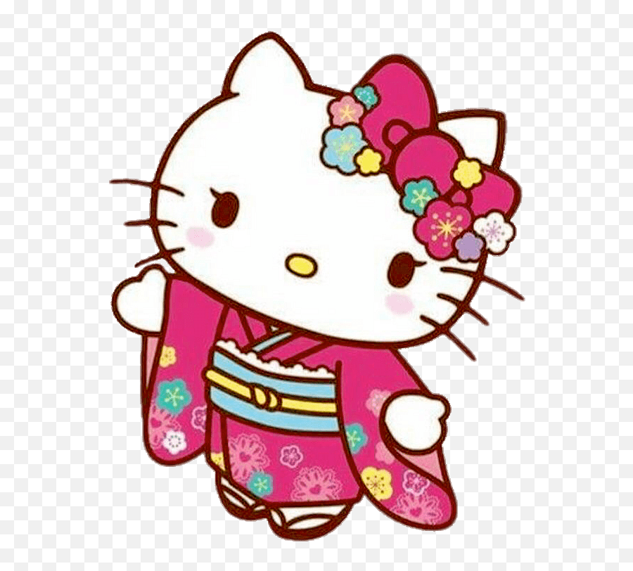 Hello Kitty In Traditional Japanese - Hello Kitty Emoji,Hello Kitty Png