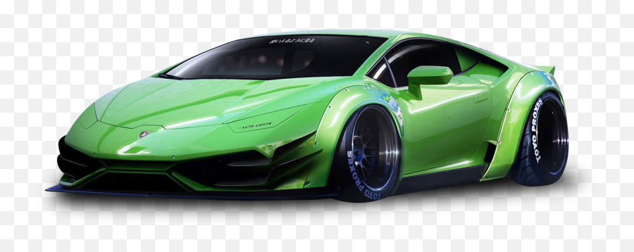 Green Sports Car Png - Coolest Widebody Cars Emoji,Sports Car Png