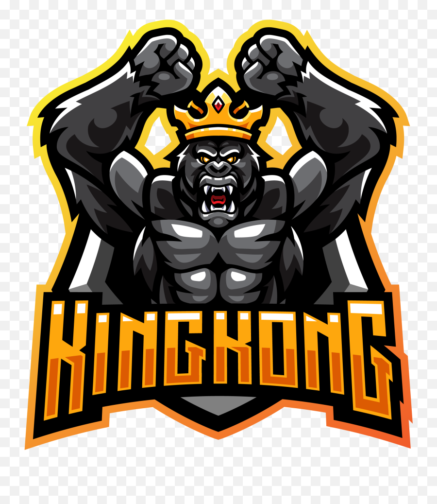 Kingkong Esports Mascot Logo Template U2013 Graphicsfamily - King Kong Mascot Logo Emoji,Esports Logo Template
