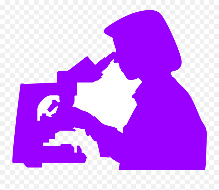 Looking Through Microscope Png - Clip Art Library Female Person Looking Through Microscope Emoji,Microscope Clipart