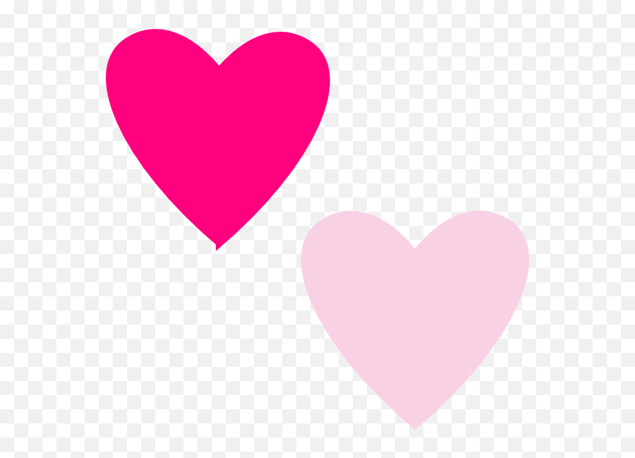Pink Hearts Clipart Png Png Image With Emoji,Purple Heart Clipart