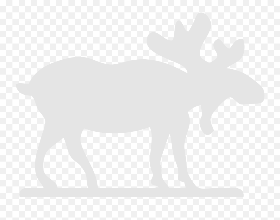 Wild Moose Clipart Free Image - Cartoon Moose With Black Background Emoji,Moose Clipart