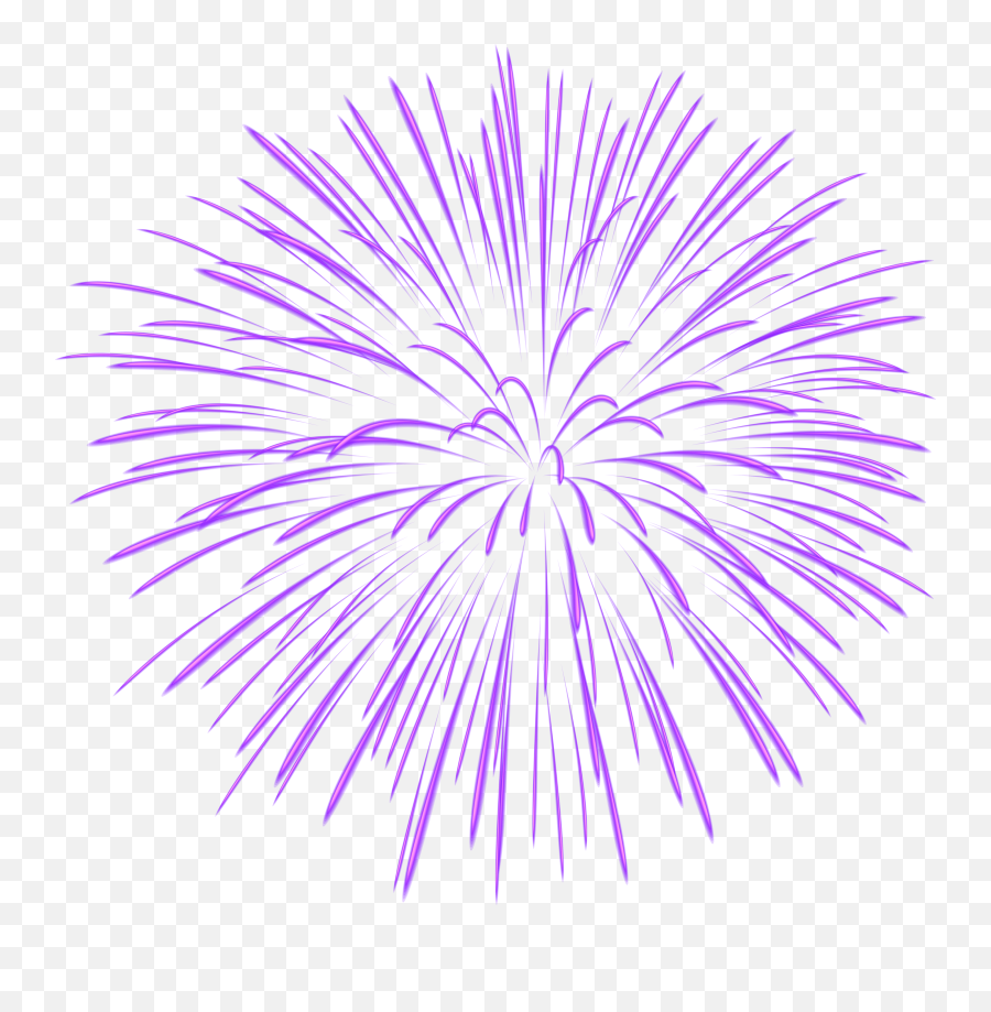 Purple Firework Transparent Png Image Emoji,Fireworks Clipart Transparent