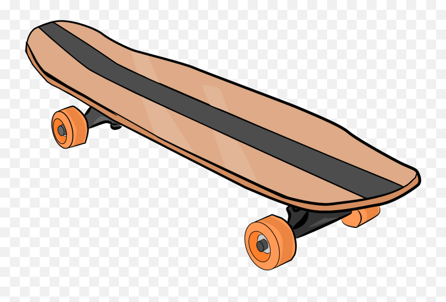 White Clipart Clipart Png - Skateboard Clipart Png Emoji,Skateboard Png
