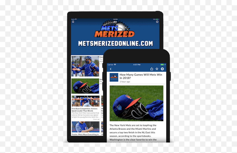 Convert Wordpress Magazine To App Presspad News Online Tour - Smart Device Emoji,New York Mets Logo
