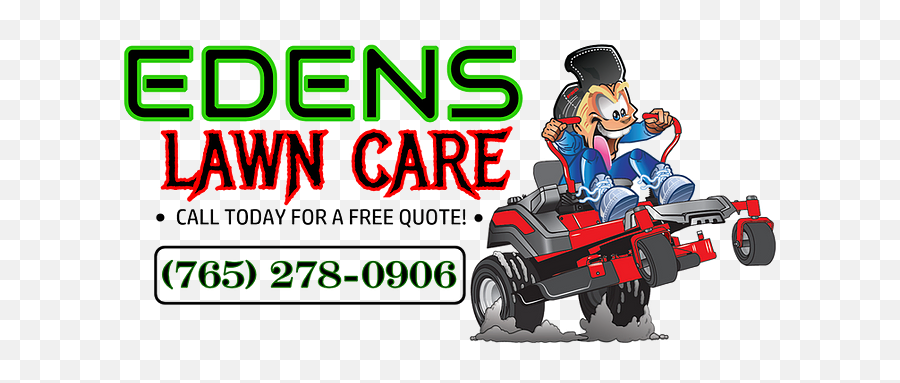 Yard Clean Up Edens Lawn Care - Fictional Character Emoji,Lawn Care Logo