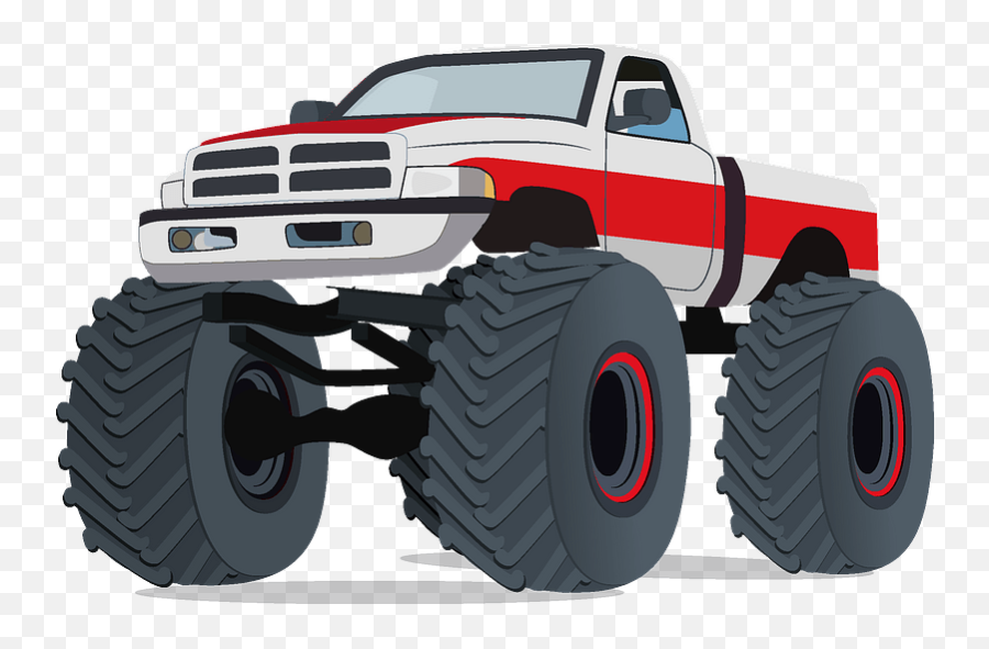 Monster Truck Clipart Free Download Transparent Png - Synthetic Rubber Emoji,Pickup Truck Clipart