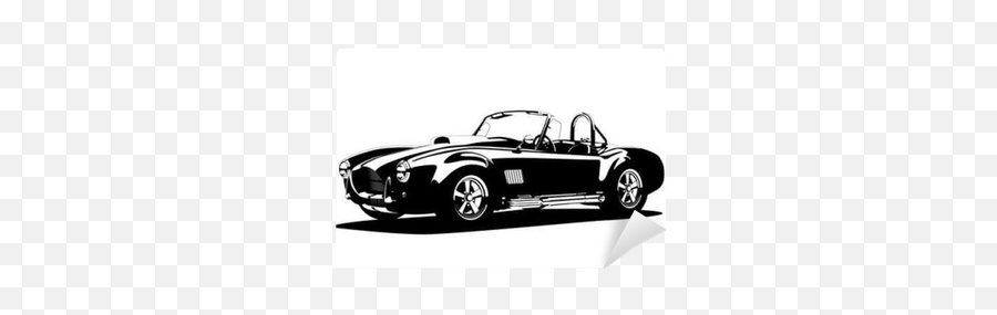 Classic Sport Silhouette Car Ac Shelby - Wall Painting Ideas Car Emoji,Shelby Cobra Logo