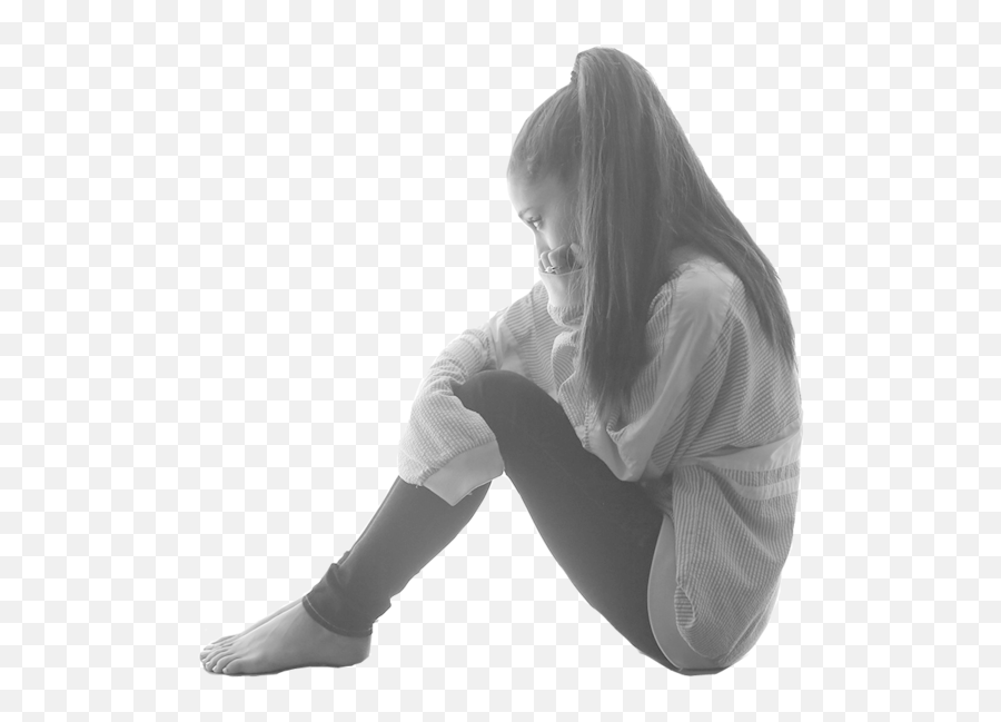 Ariana Grande Sitting - Ariana Grande Sitting Transparent Emoji,Ariana Grande Png