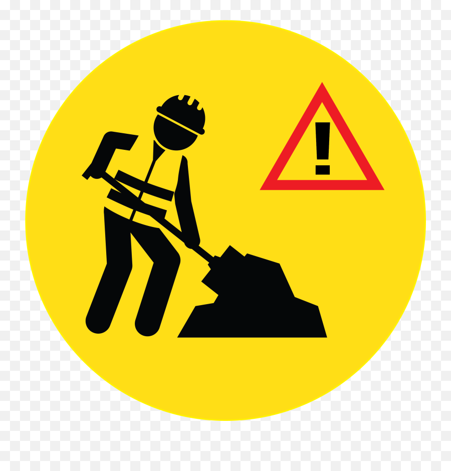 Road Construction Clipart Transparent - Road Under Construction Icon Emoji,Construction Clipart