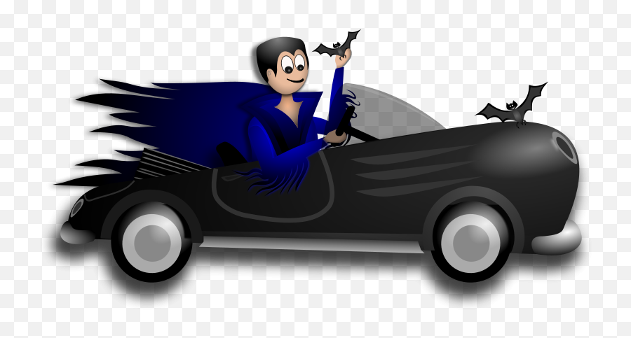 Little Dracula Driver - Halloween Car Free Clip Art Emoji,Dracula Clipart