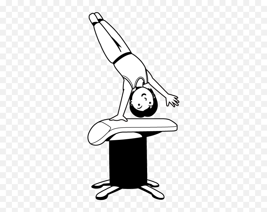 Vault Gymnastics Clipart - Clip Art Library Vault Gymnastics Clipart Emoji,Gymnastics Clipart