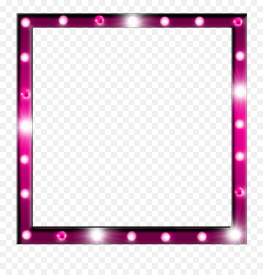 Christmas Lights Frame Png - Light Pink Frame Png Lights Picture Frame Emoji,Frame Png