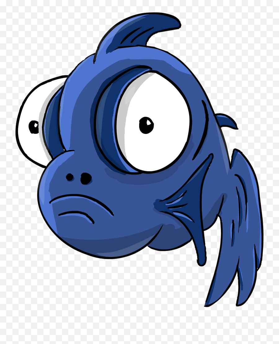 Sad Fish Clipart Free Download Transparent Png Creazilla Emoji,Fish Clipart Free