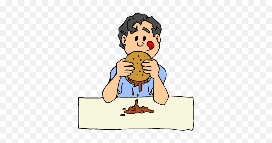 Dont Eat It In A - Sloppy Joe Clipart Emoji,Eating Clipart