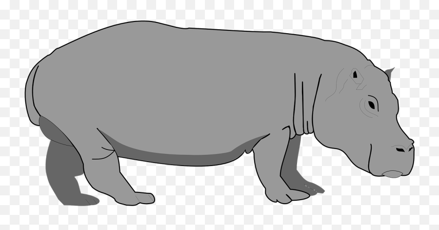 Free Clip Art - Hippopotamus Emoji,Hippo Clipart
