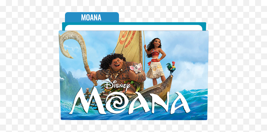 Moana Folder Icon Free Download - Designbust Emoji,Moana Transparent Background