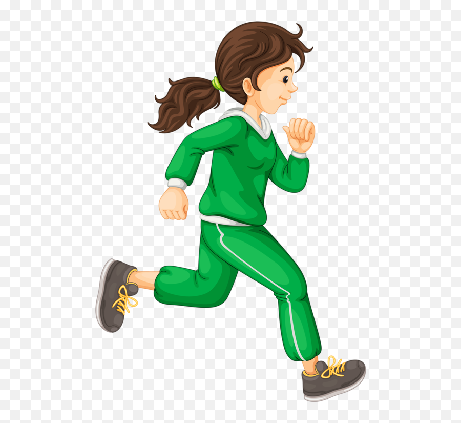 Running Girl Clipart Emoji,Child Clipart
