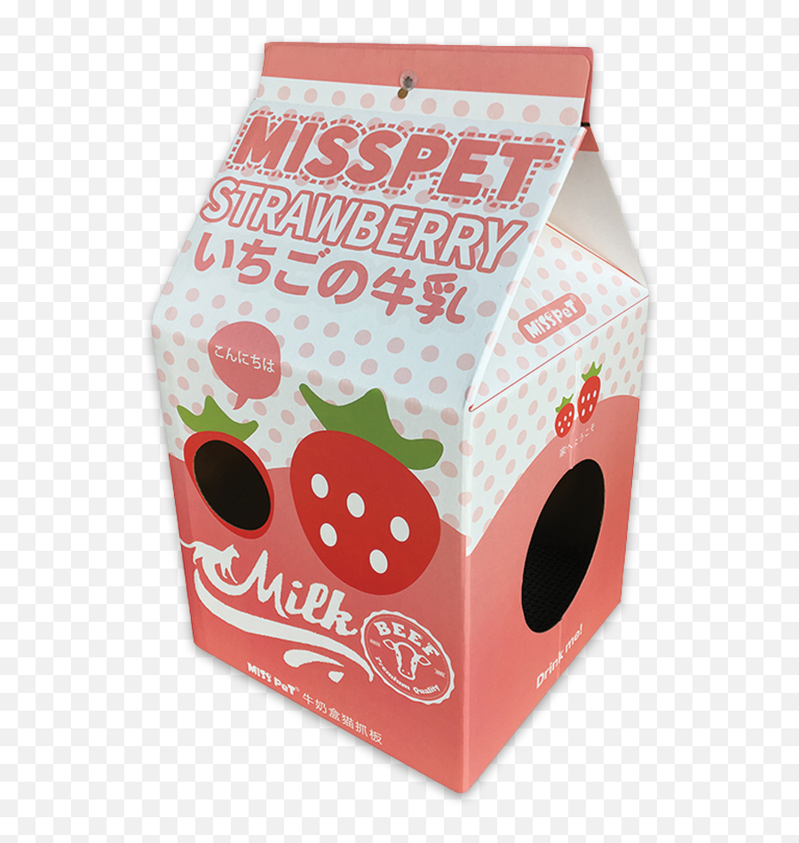 Sukina Petto Cat Scratch Strawberry Milk Box Emoji,Scratch Cat Png