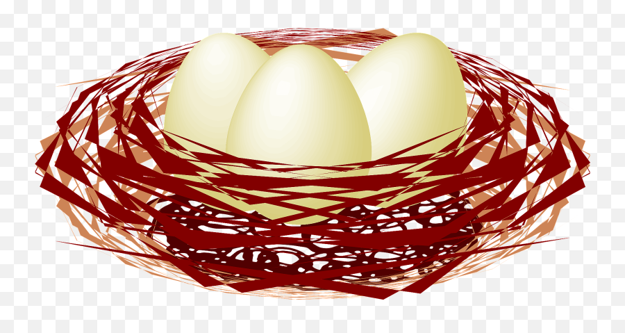 Eggs In A Birds Nest Clipart - Natural Foods Emoji,Nest Clipart