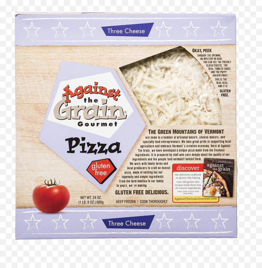 Against The Grain Gluten Free Pizza Three Cheese Frozen Emoji,Cheese Pizza Png