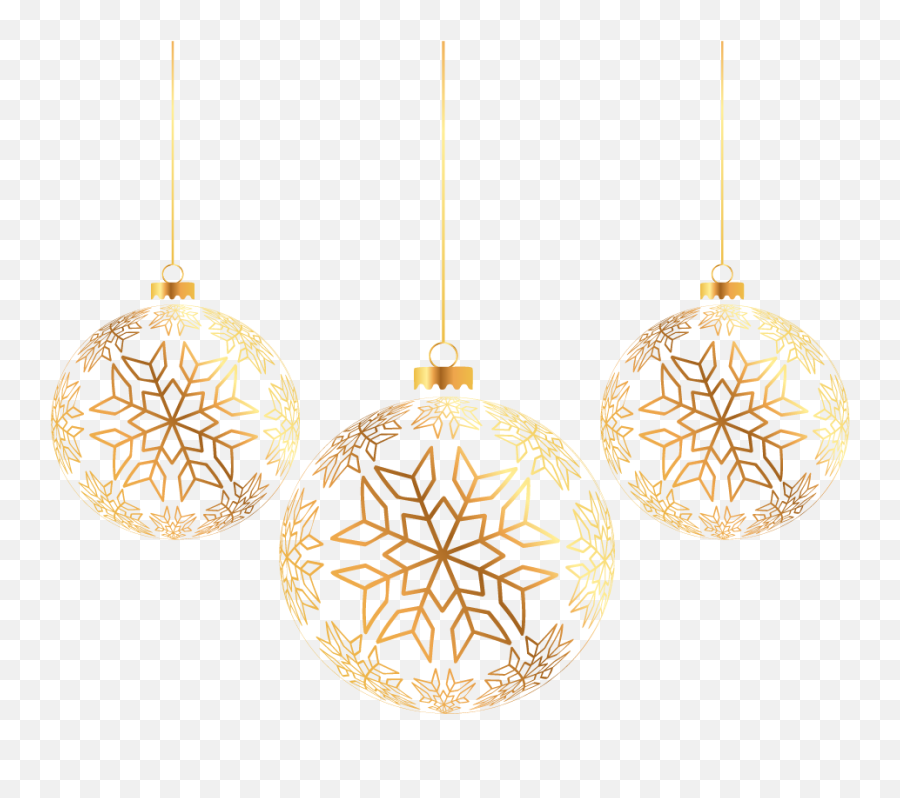 Gold Christmas Png Image - Christmas Balls Vector Png Emoji,Christmas Png