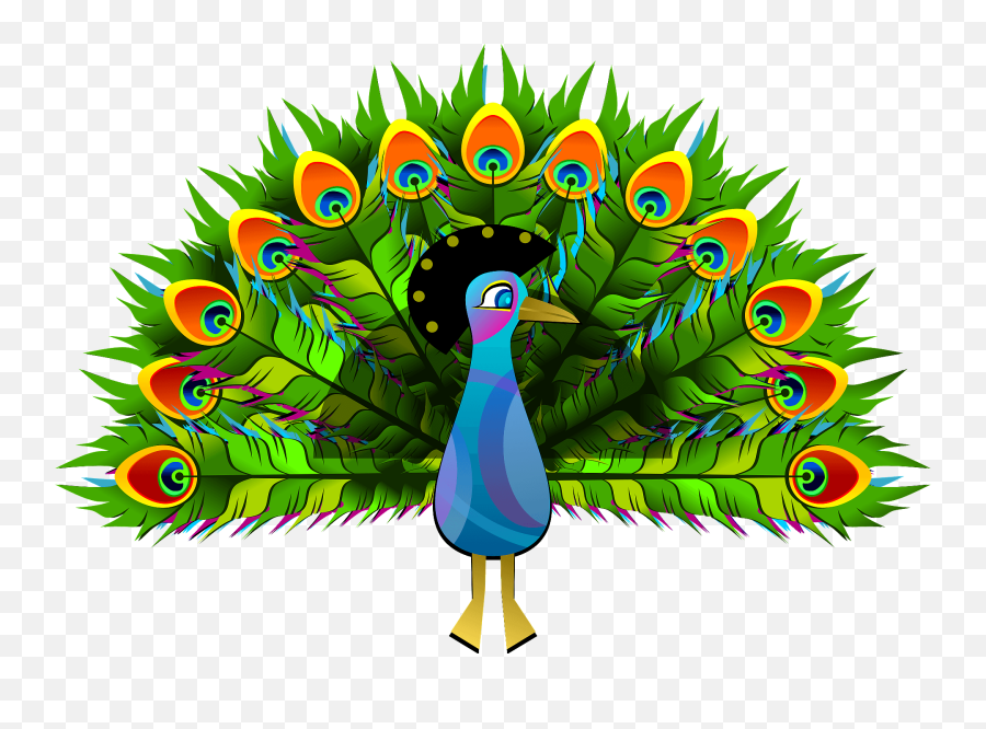 Clipart Peacock Png - Clipart Peacock Png Emoji,Peacock Clipart